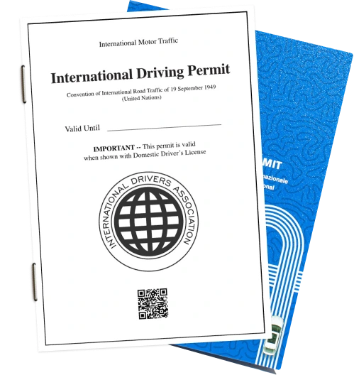 Sample of International Driving Permit (IDP) booklet required for Bali
